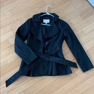 B A N A N A  R E P U B L I C  Peplum Rain Coat